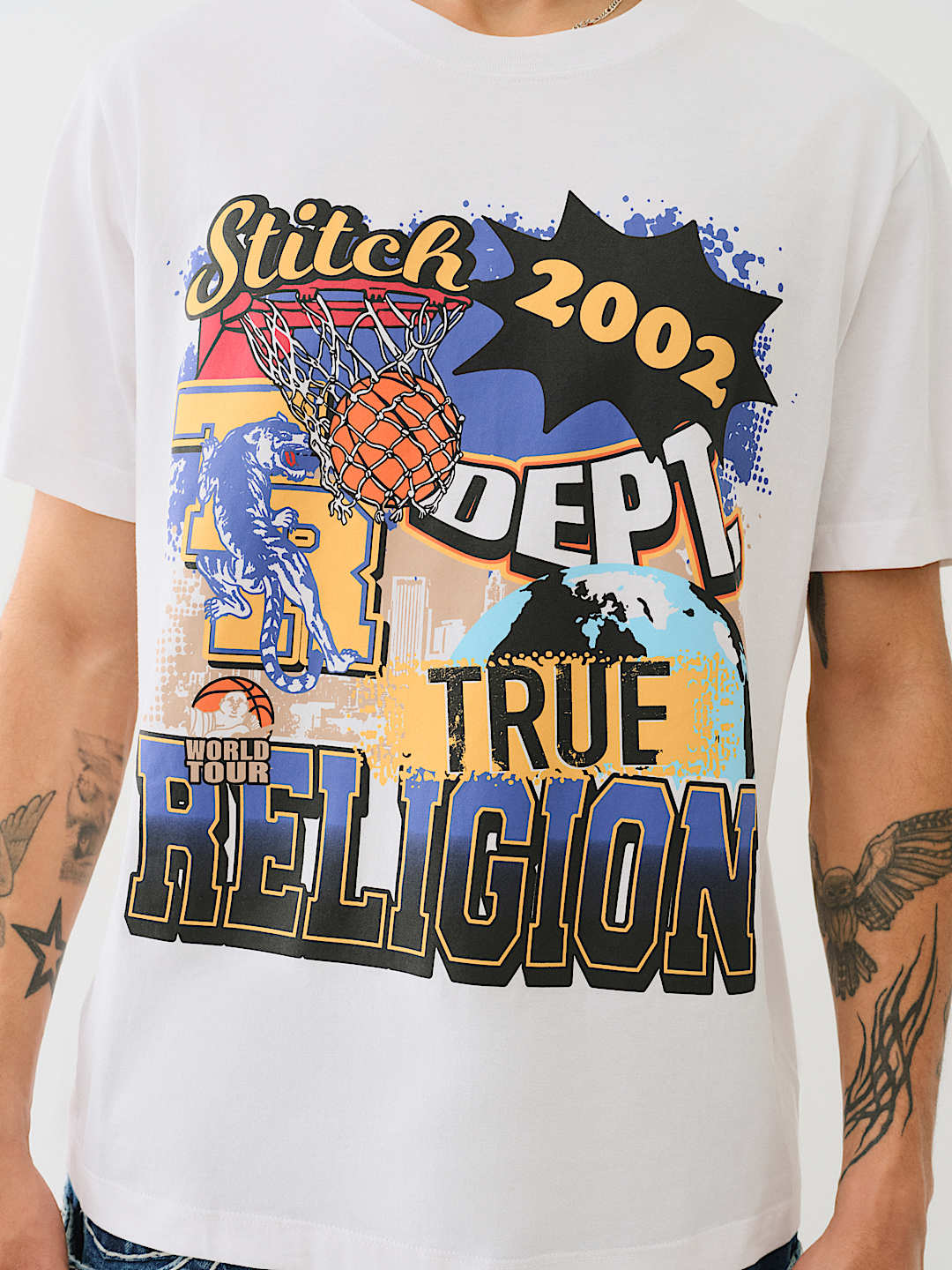 TRUE RELIGION STITCH DEPARTMENT TEE