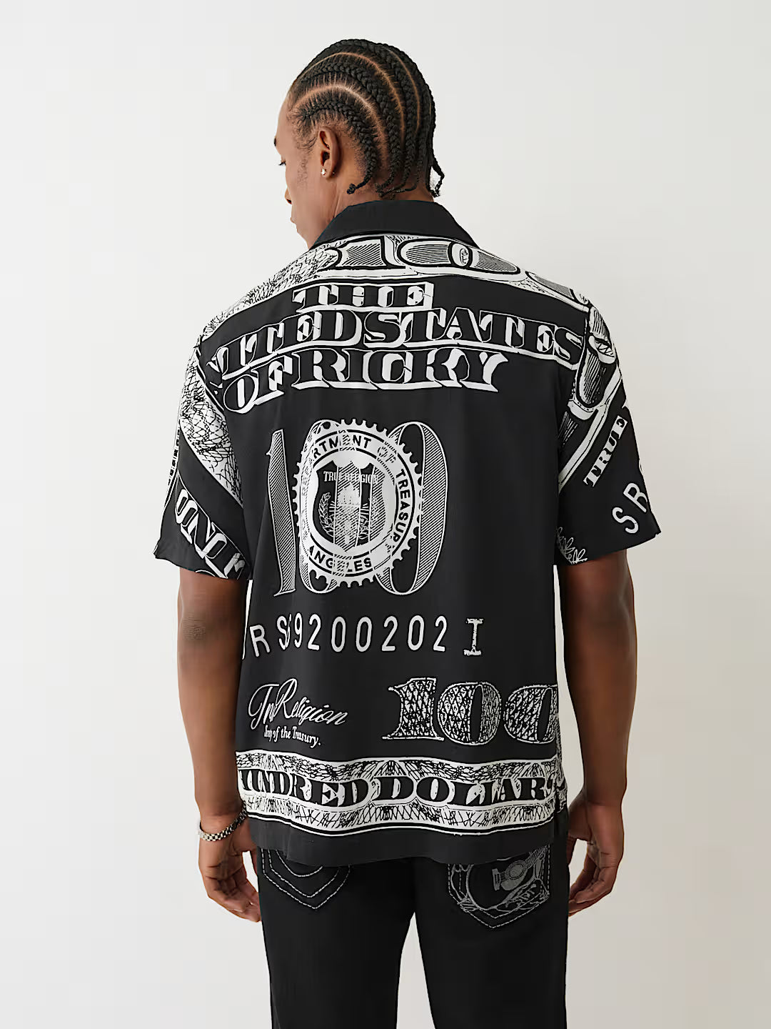 TRUE RELIGION MONEY CAMP COLLAR SHIRT