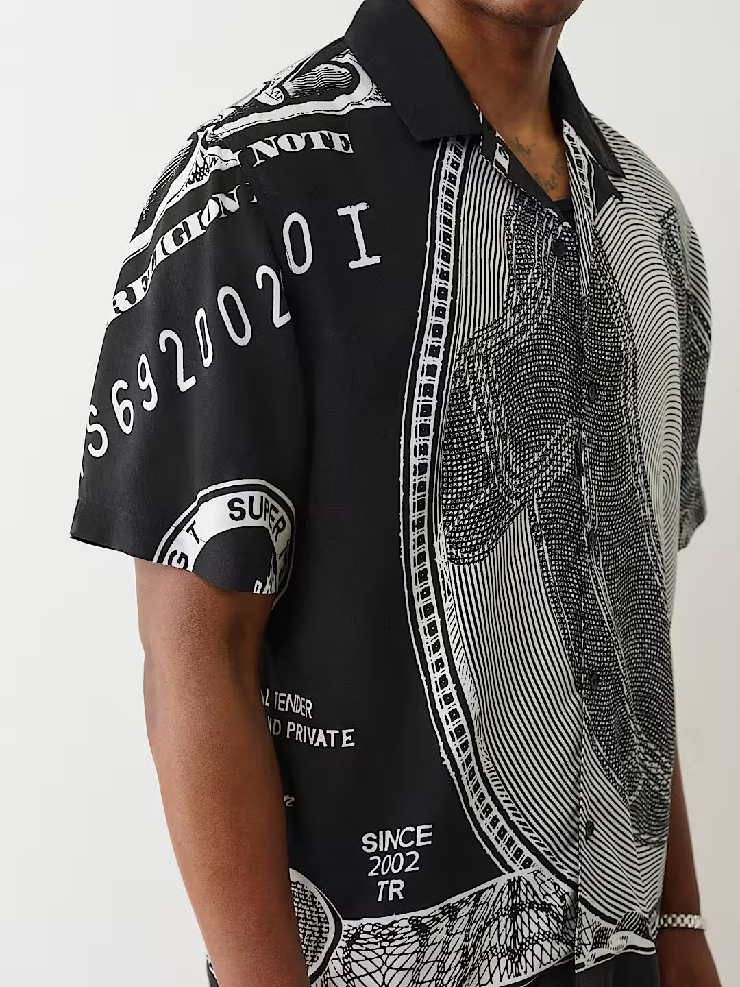 TRUE RELIGION MONEY CAMP COLLAR SHIRT