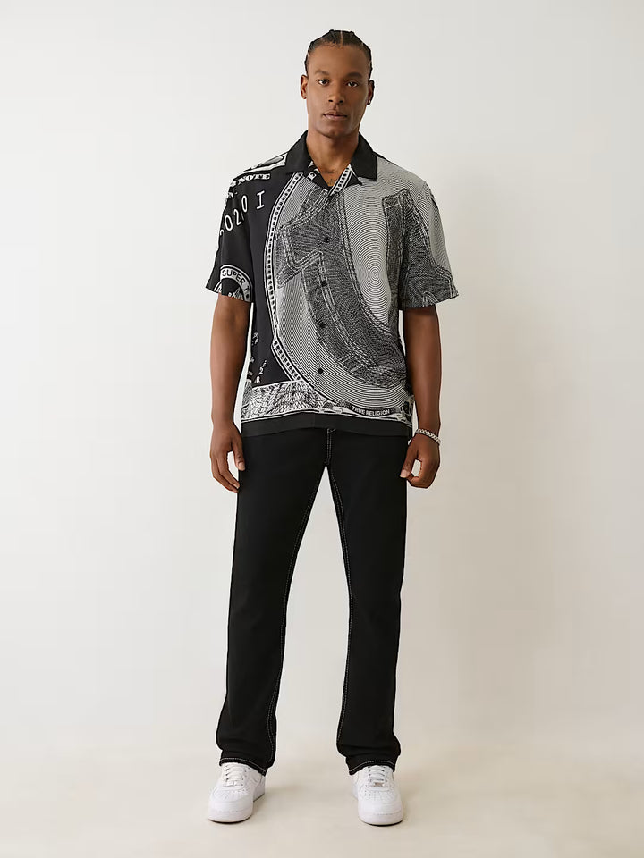 TRUE RELIGION MONEY CAMP COLLAR SHIRT