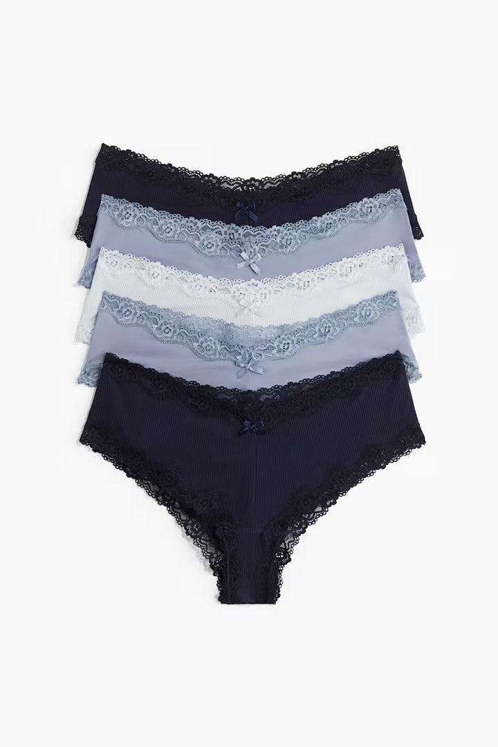H&M 5-PACK MICROFIBER HIPSTER BRIEFS