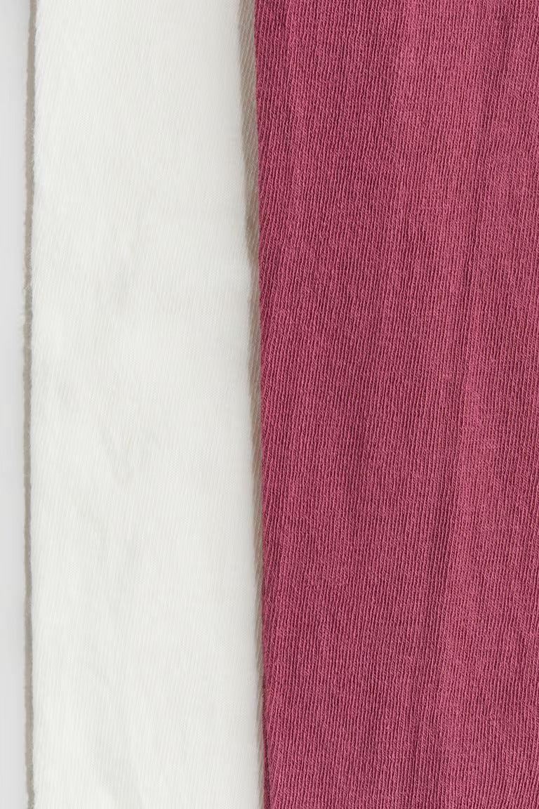 H&M 2-PACK FINE-KNIT TIGHTS