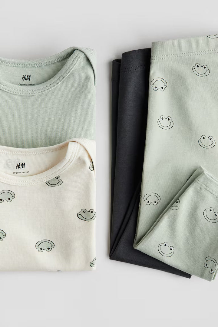 H&M 4-PIECE COTTON JERSEY SET