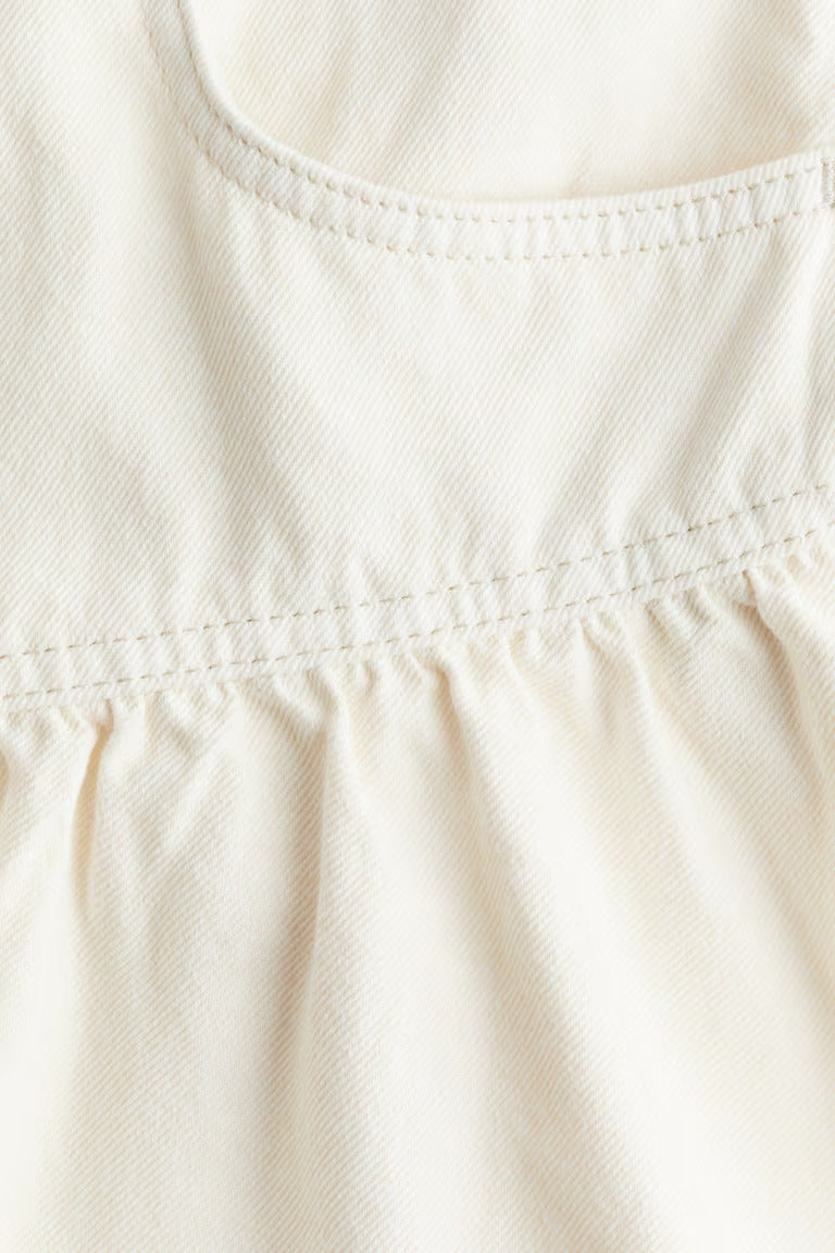 H&M DENIM SKIRT WITH PEPLUM