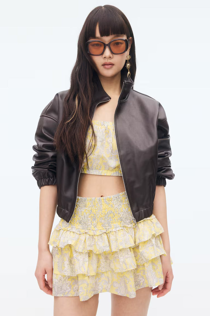 H&M TIERED MINI SKIRT