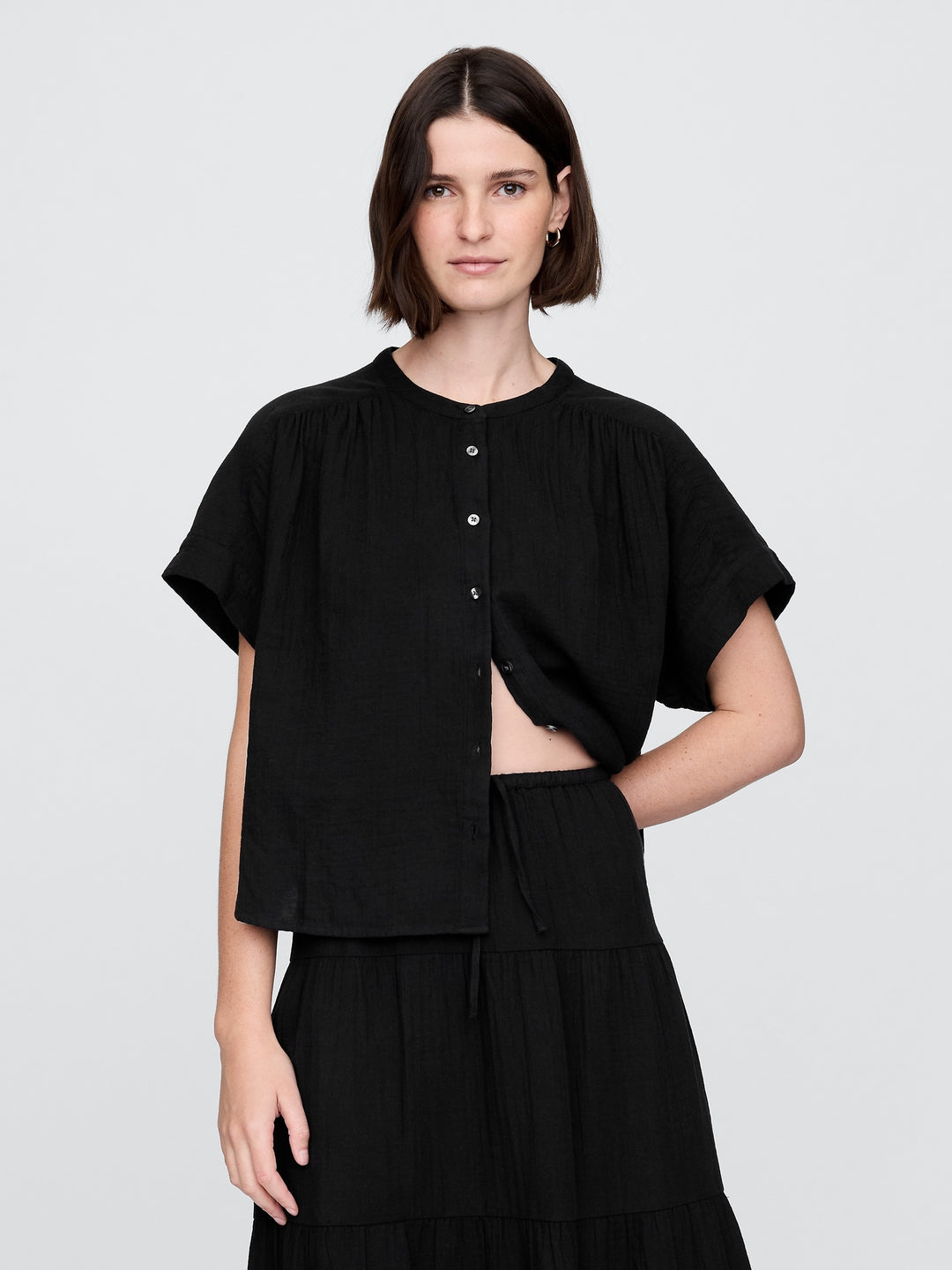 Gap Crinkle Gauze Dolman Shirt