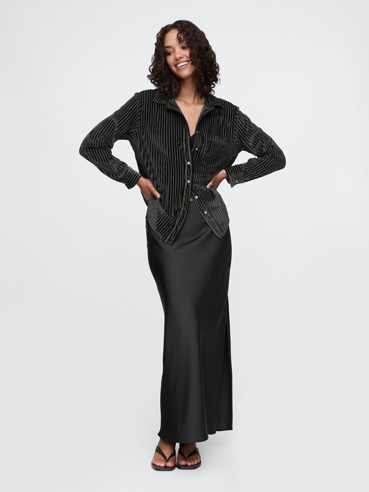Gap Velvet Relaxed Shirt
