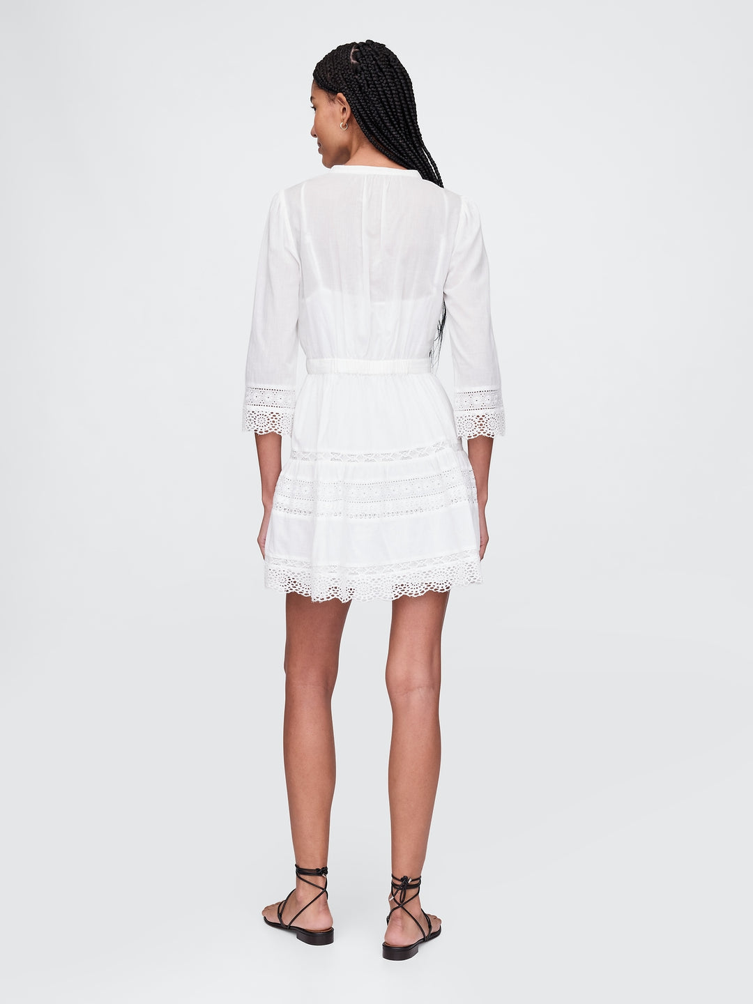 Gap Lace-Trim Mini Dress