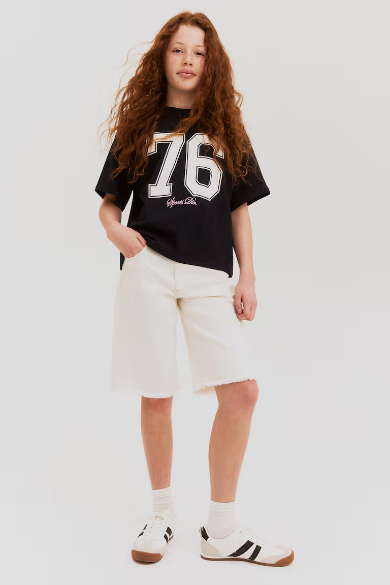 H&M OVERSIZED COTTON T-SHIRT