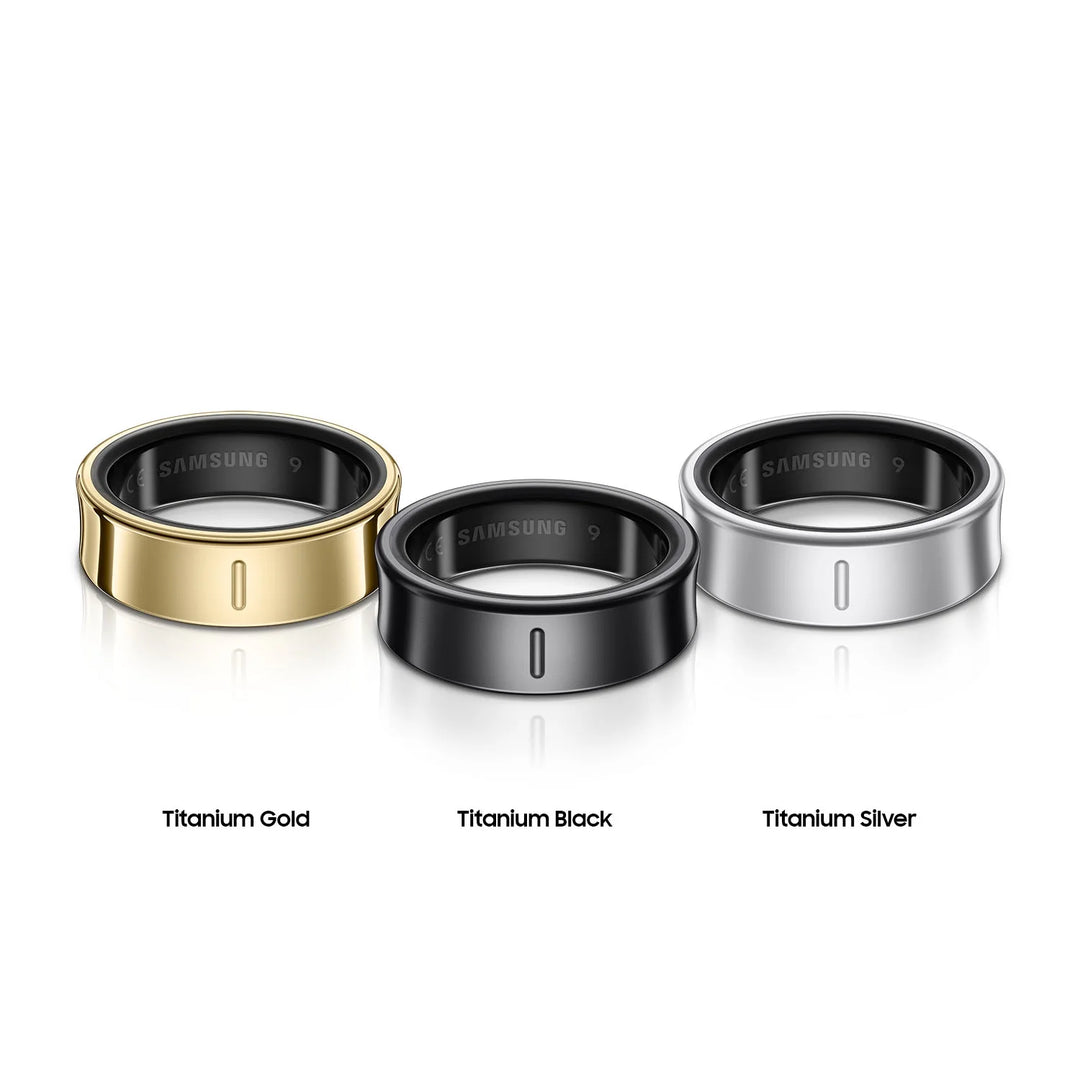 Samsung Galaxy Ring, AI Smart Ring, Size 8, Titanium Gold