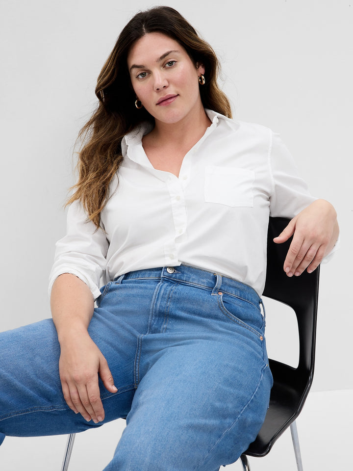 Gap Sheer Lace Classic Shirt