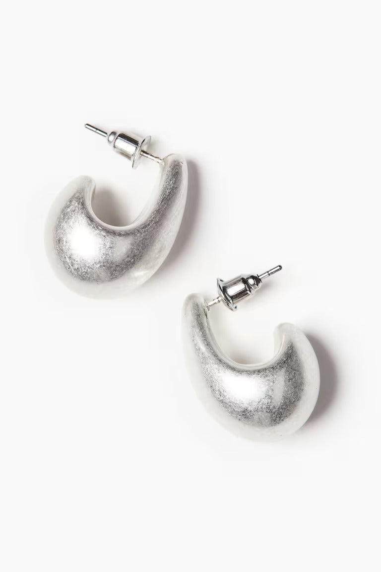 H&M CHUNKY DOME EARRINGS