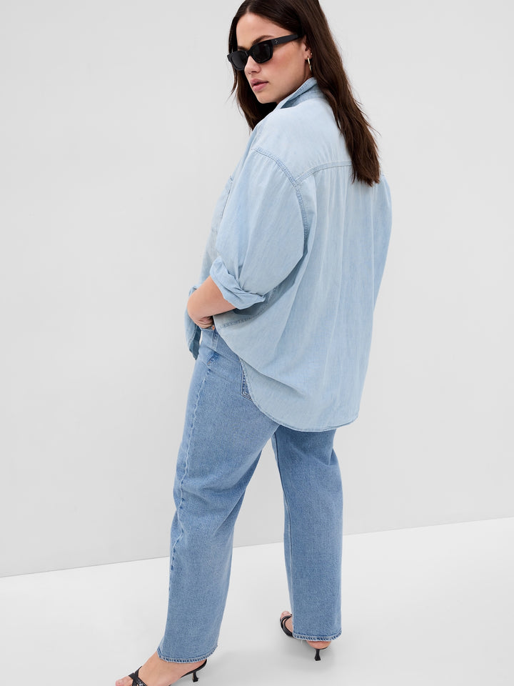 Gap Chambray Denim Big Shirt