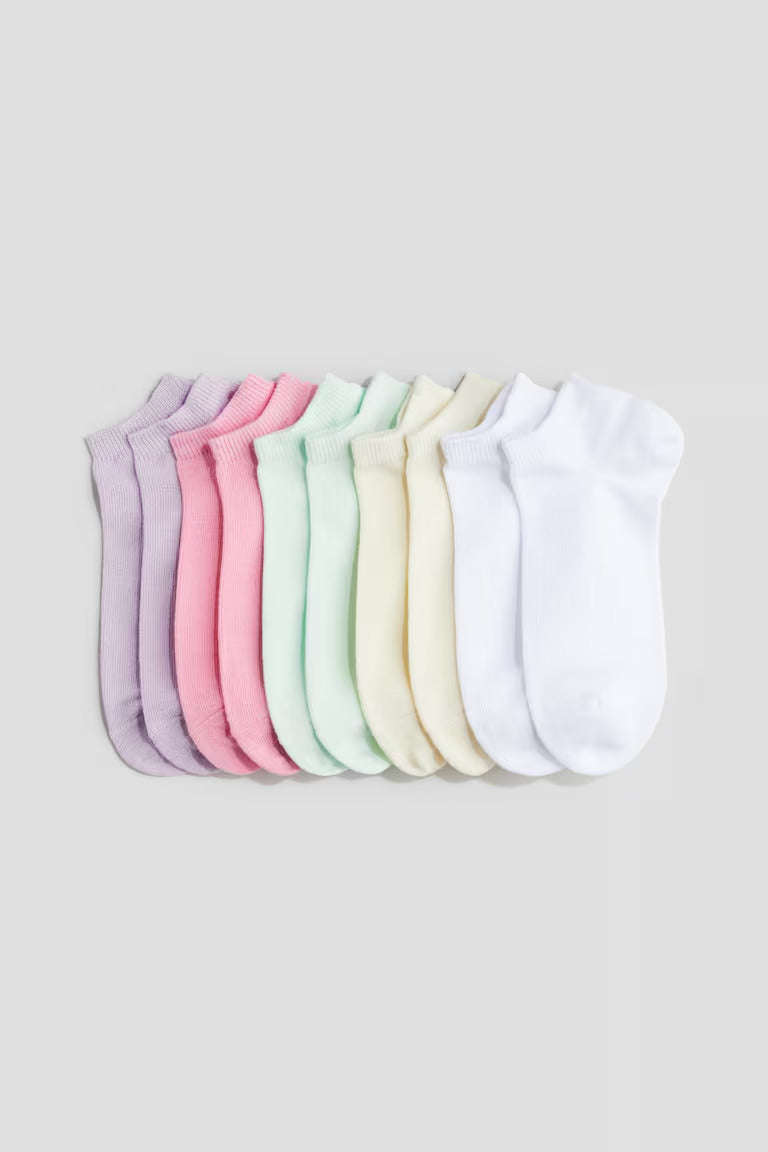 H&M 10-PACK ANKLE SOCKS