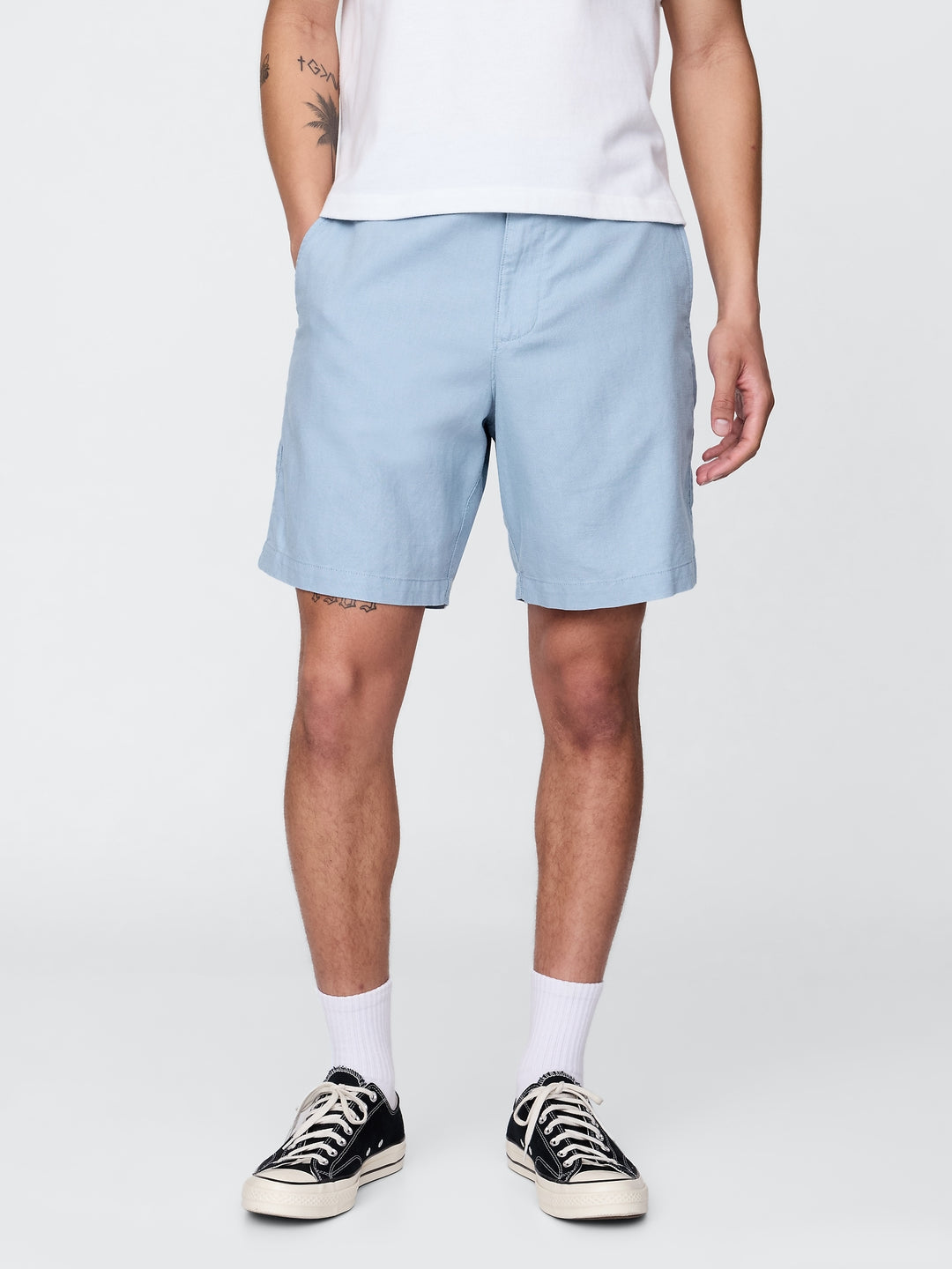 Gap 8" Linen-Cotton Shorts
