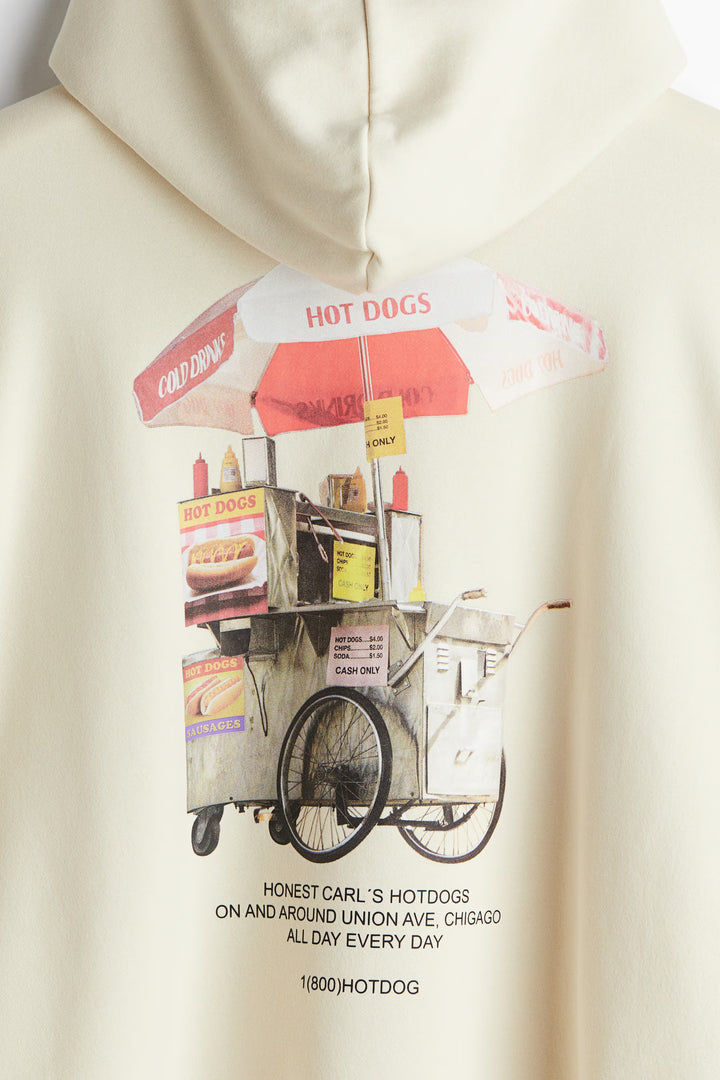 H&M Loose Fit Printed Hoodie