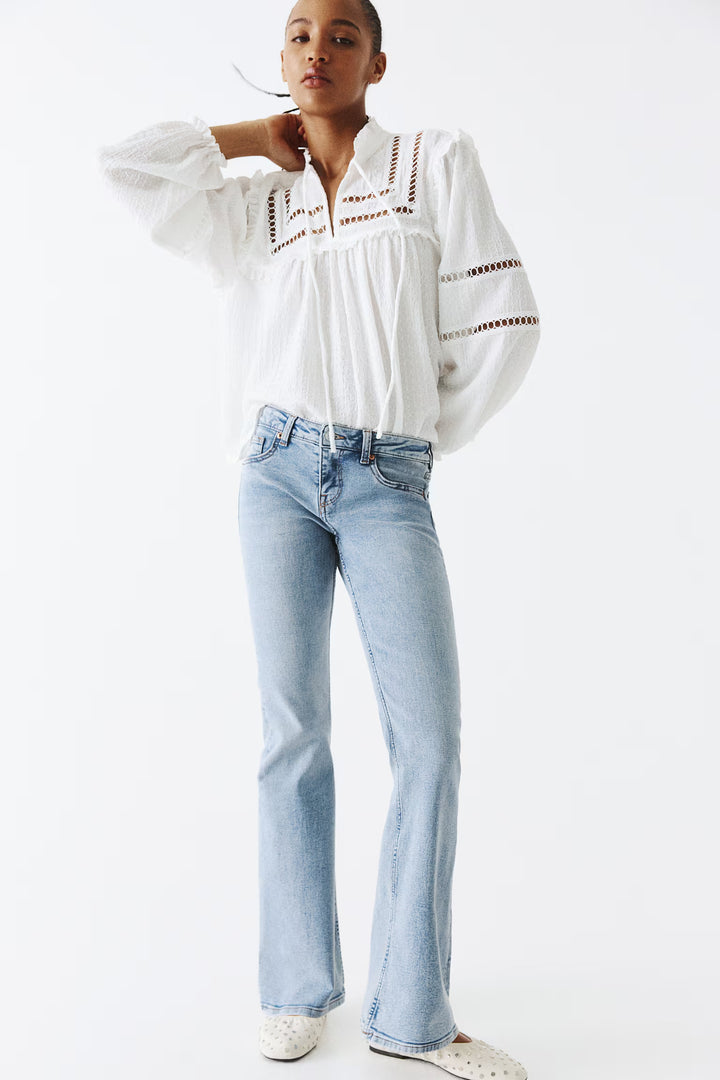 H&M Low Rise Flared Leg Jeans