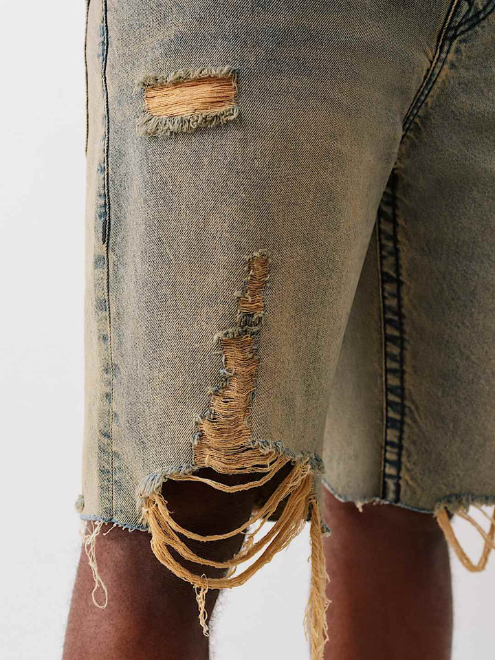 TRUE RELIGION BOBBY BIG T DISTRESSED SHORT