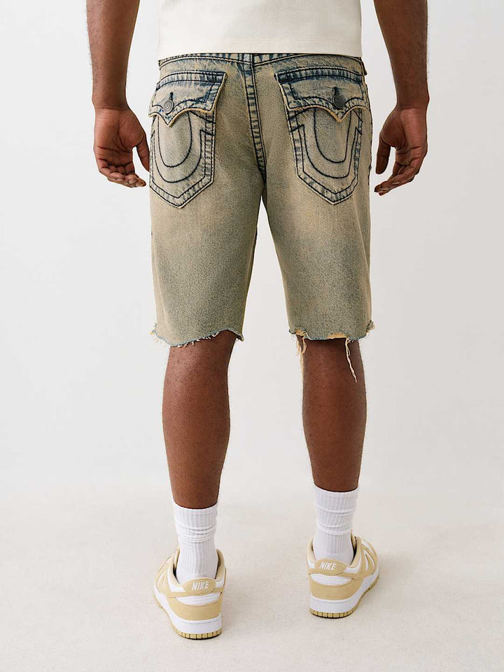 TRUE RELIGION BOBBY BIG T DISTRESSED SHORT