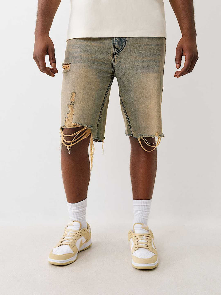 TRUE RELIGION BOBBY BIG T DISTRESSED SHORT