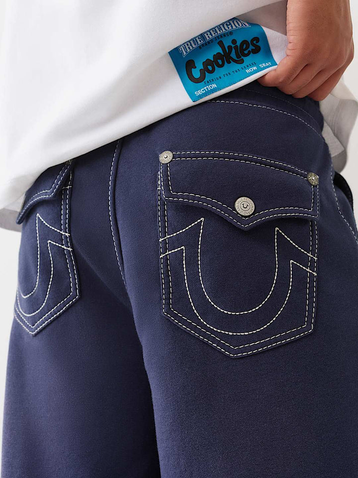 True Religion TRUE RELIGION X COOKIES APPLIQUÉ LONG SWEAT SHORT