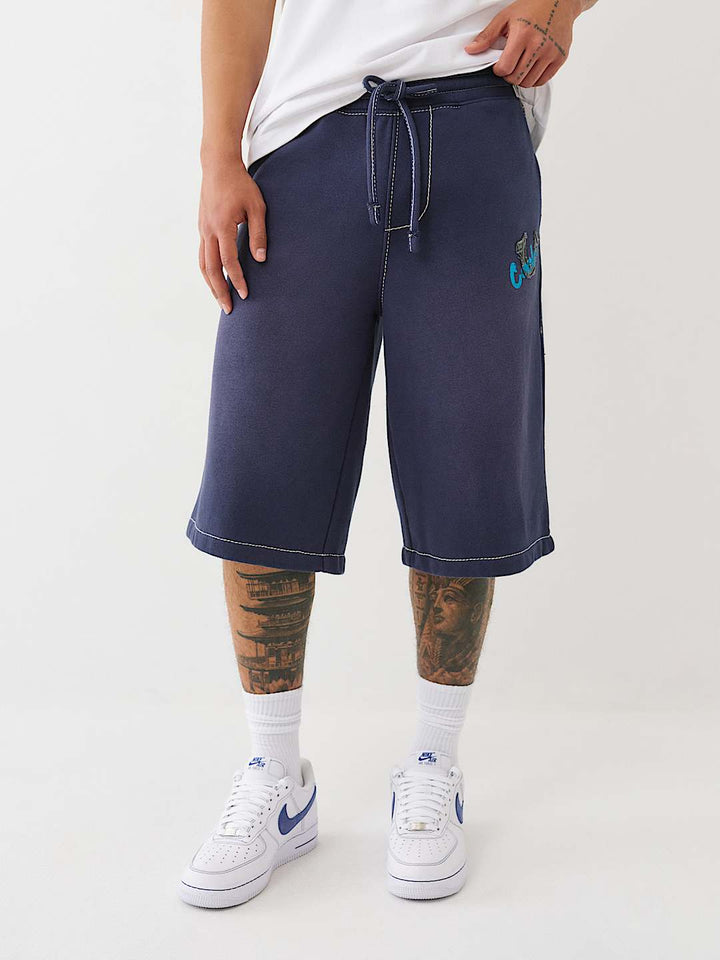 True Religion TRUE RELIGION X COOKIES APPLIQUÉ LONG SWEAT SHORT