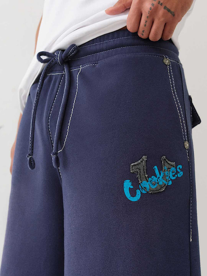True Religion TRUE RELIGION X COOKIES APPLIQUÉ LONG SWEAT SHORT