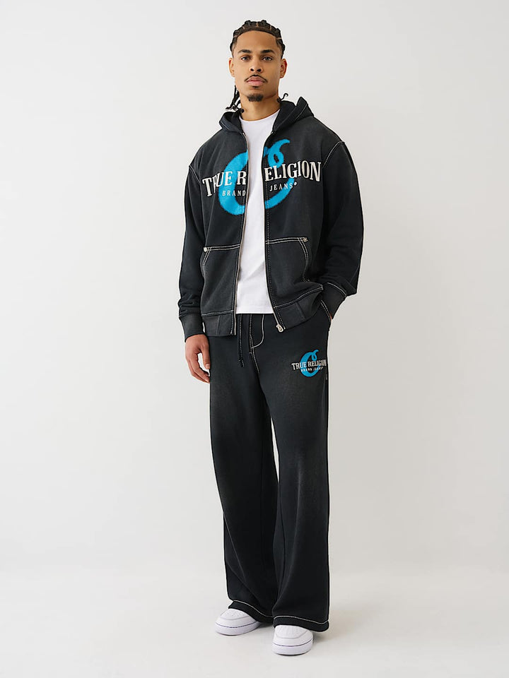 True Religion TRUE RELIGION X COOKIES EMBROIDERED ZIP HOODIE