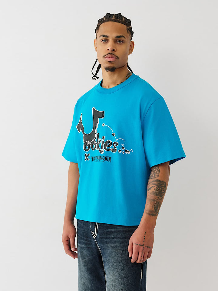 TRUE RELIGION X COOKIES HORSESHOE BITE BOXY TEE
