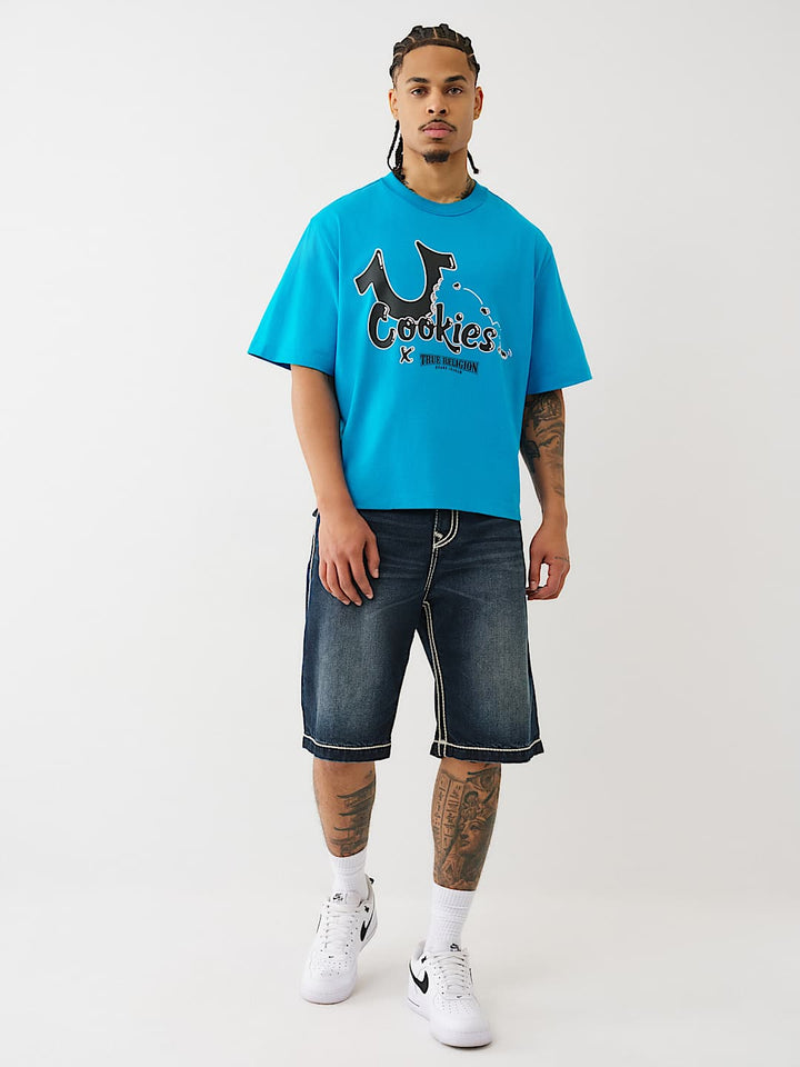 TRUE RELIGION X COOKIES HORSESHOE BITE BOXY TEE