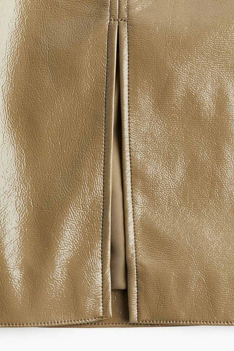 H&M Coated Pencil Skirt