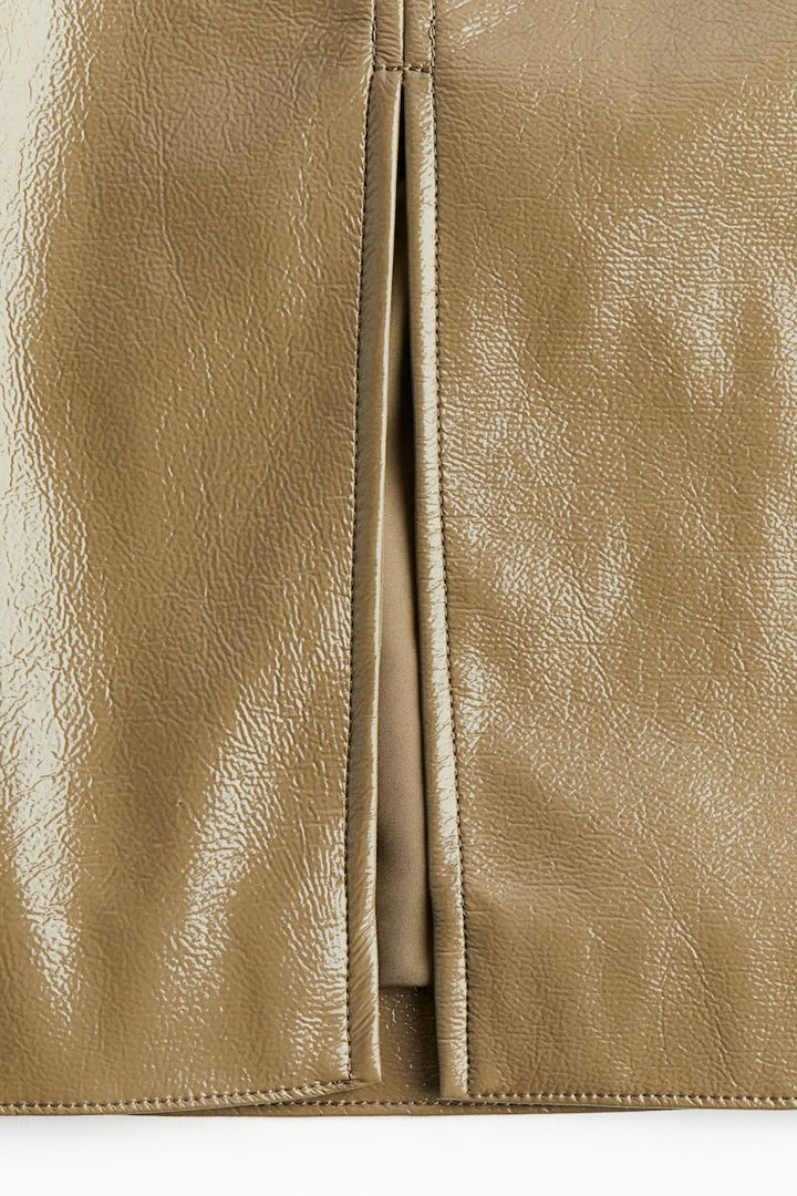 H&M Coated Pencil Skirt
