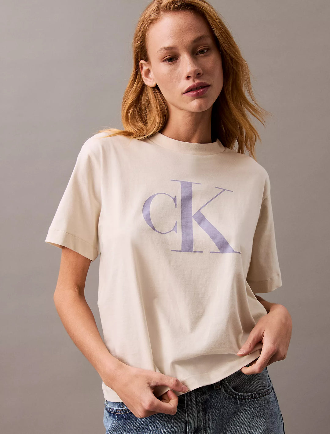 Calvin Klein Monogram Logo Boxy T-Shirt
