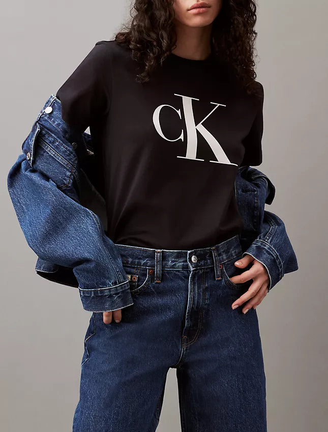 Calvin Klein Monogram Logo Crewneck T-Shirt