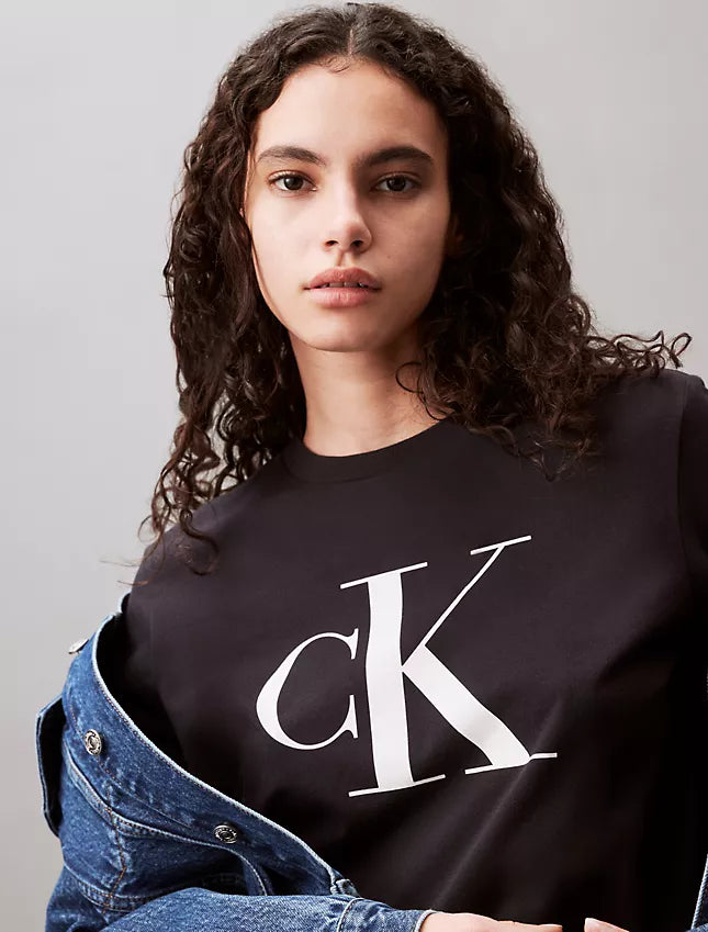 Calvin Klein Monogram Logo Crewneck T-Shirt