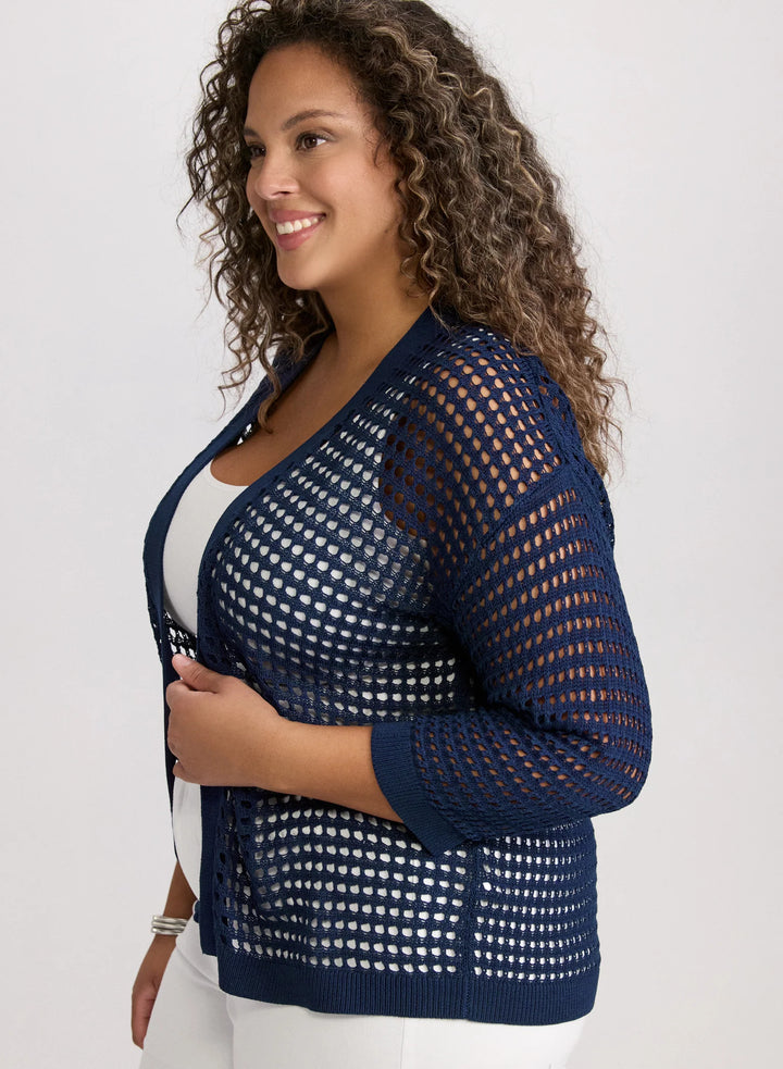 LAURA Open Knit Cardigan
