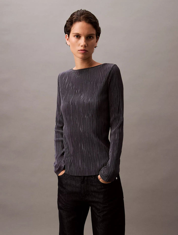 Calvin Klein Plisse Low Back Slim T-Shirt