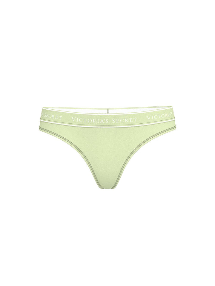 Victoria's Secret Cotton Logo Cotton Thong Panty