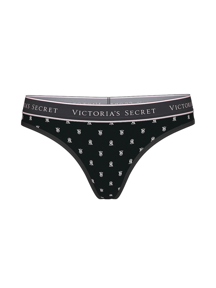 Victoria's Secret Cotton Logo Cotton Thong Panty