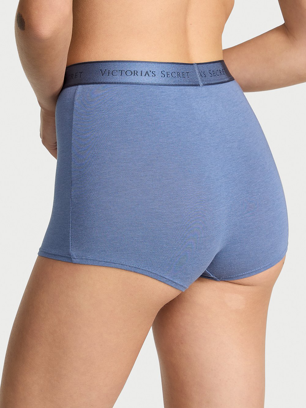 Victoria's Secret Cotton Logo Cotton High-Waist Boyshort Panty