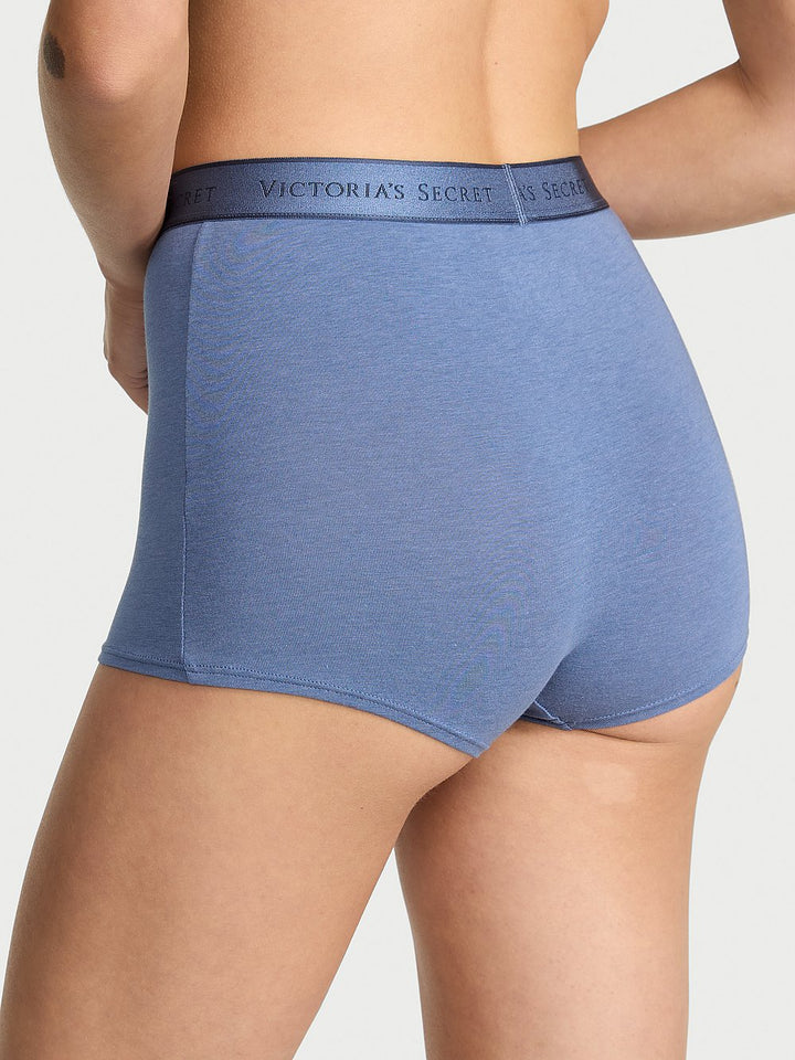Victoria's Secret Cotton Logo Cotton High-Waist Boyshort Panty