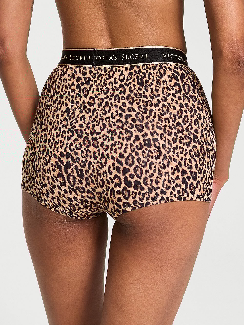 Victoria's Secret Cotton Logo Cotton High-Waist Boyshort Panty