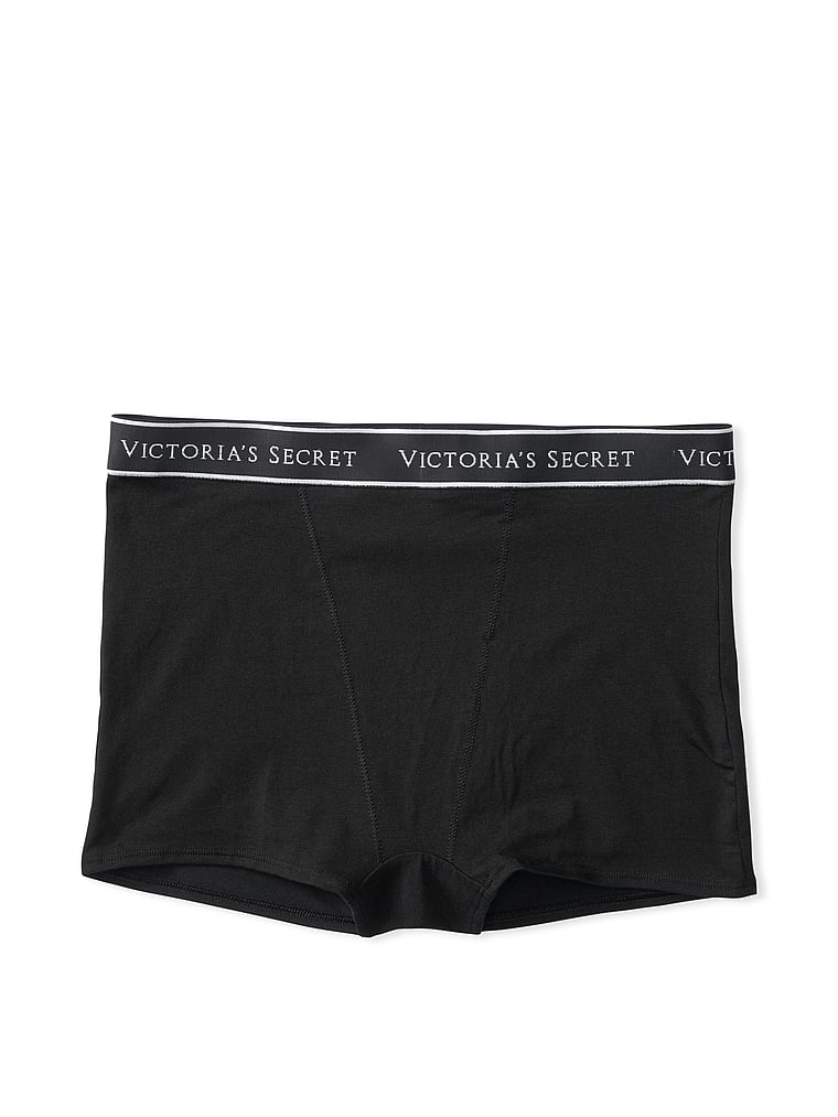 Victoria's Secret Cotton Logo Cotton High-Waist Boyshort Panty