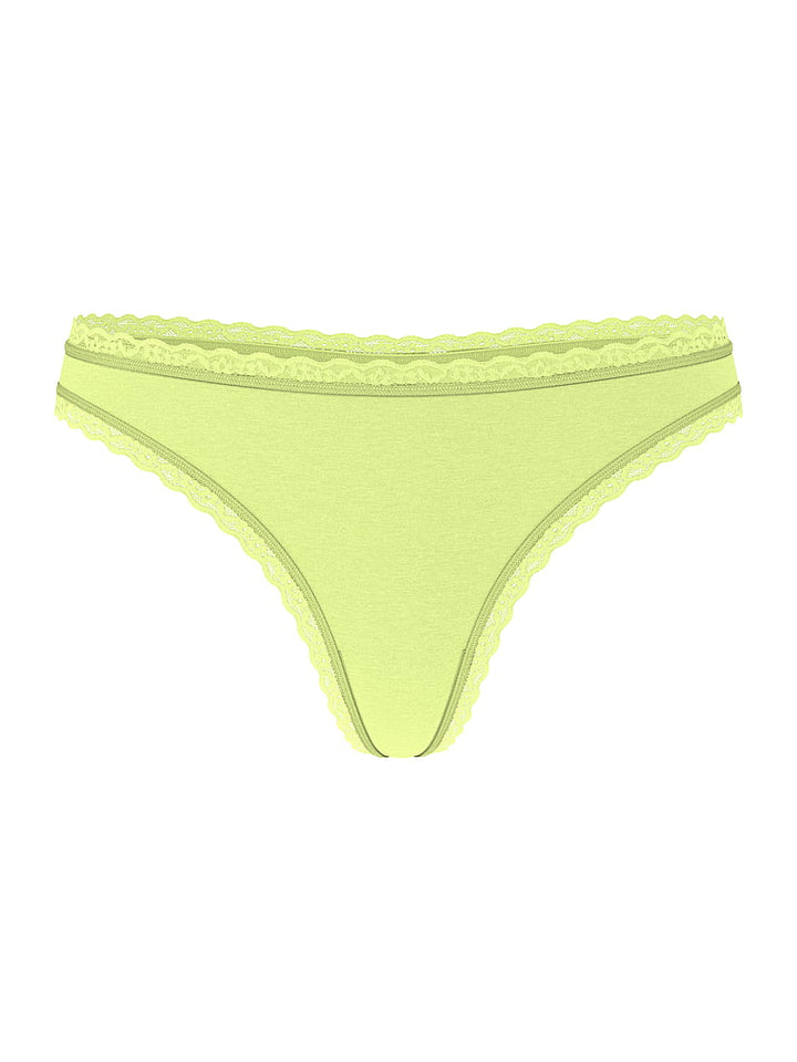 Victoria's Secret The Lacie Cotton Lace-Waist Thong