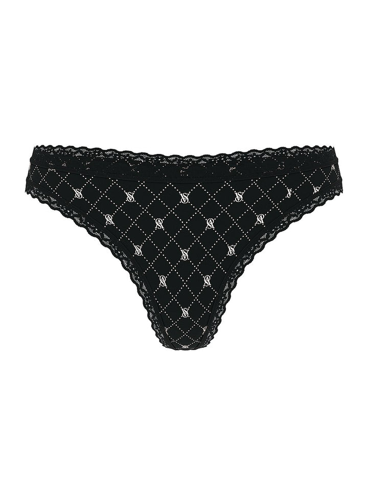 Victoria's Secret The Lacie Cotton Lace-Waist Thong