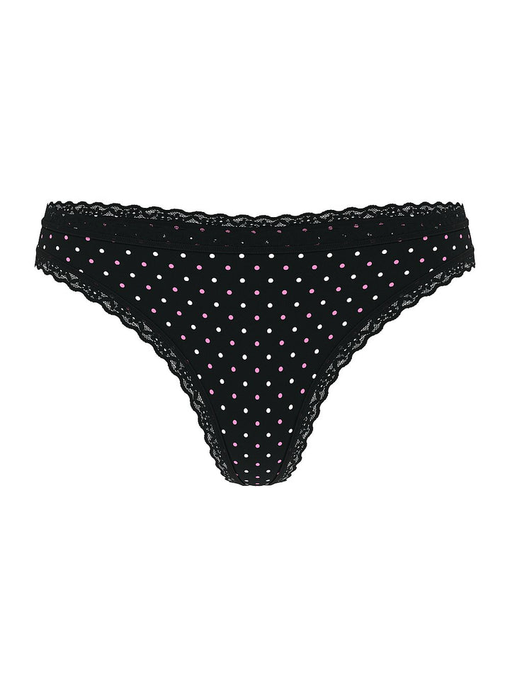 Victoria's Secret The Lacie Cotton Lace-Waist Thong