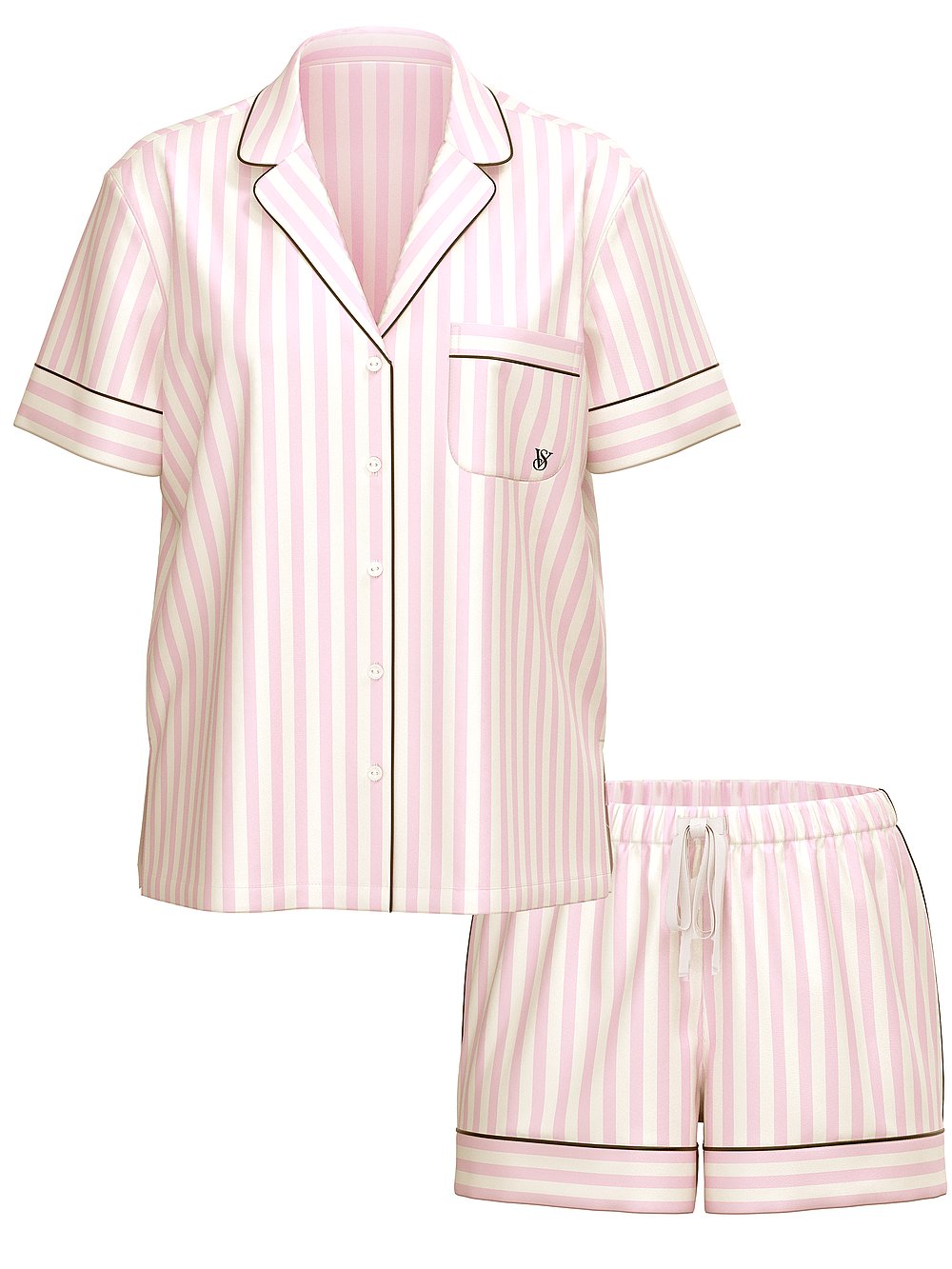 Victoria's Secret Glazed Satin Long Pajama Set
