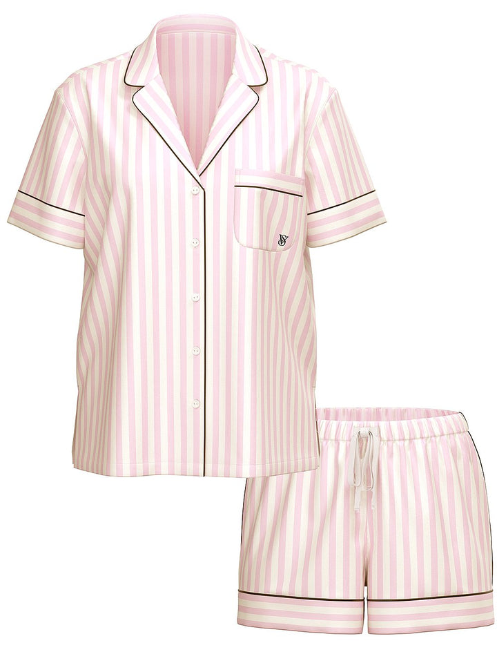 Victoria's Secret Glazed Satin Long Pajama Set