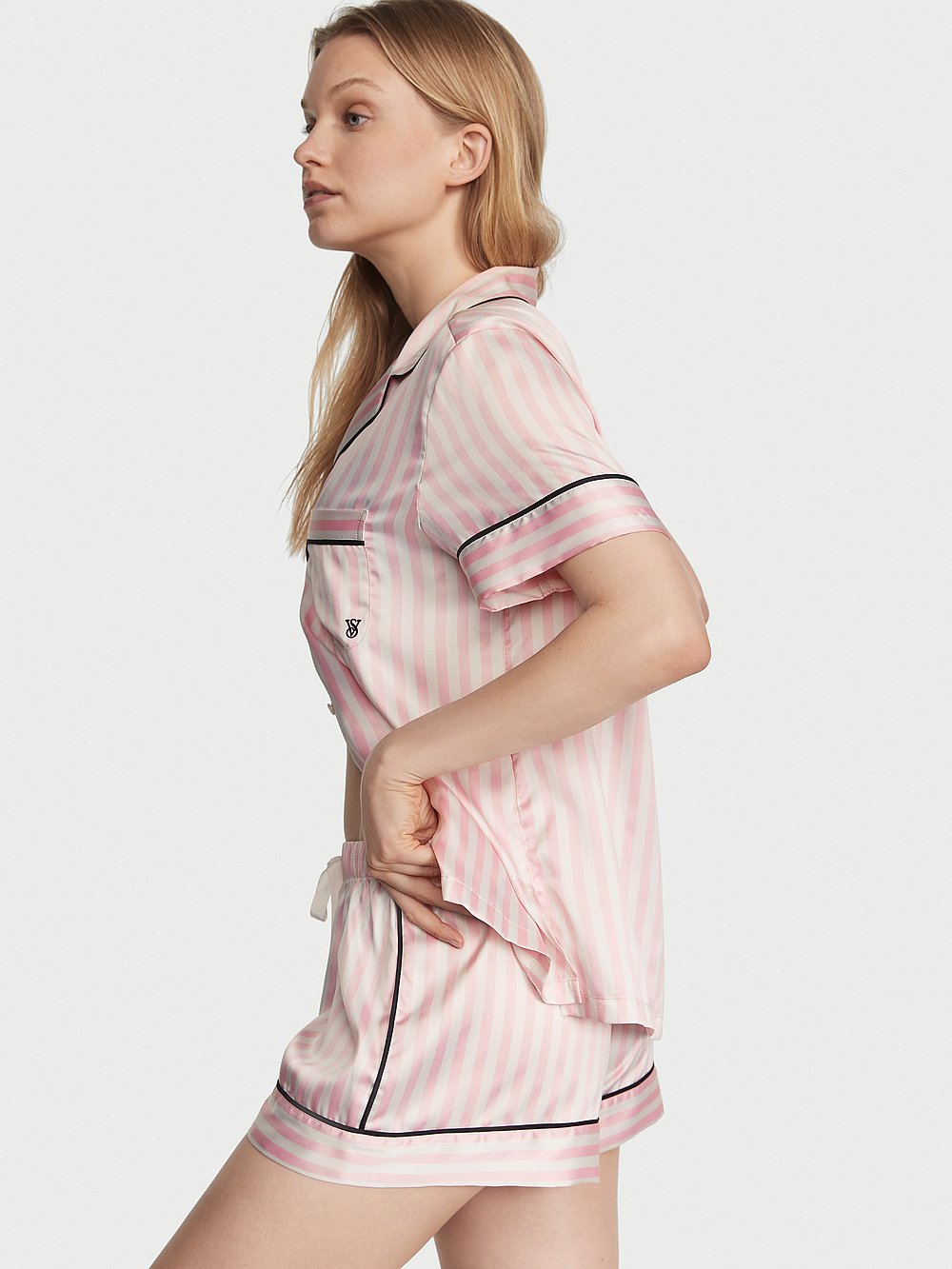 Victoria's Secret Glazed Satin Long Pajama Set