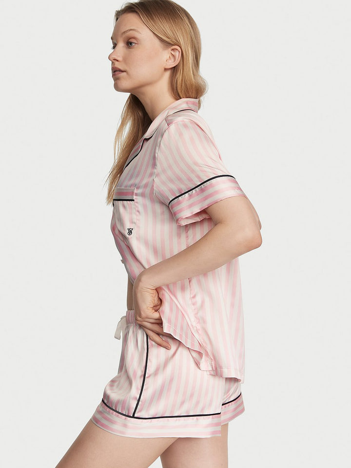 Victoria's Secret Glazed Satin Long Pajama Set
